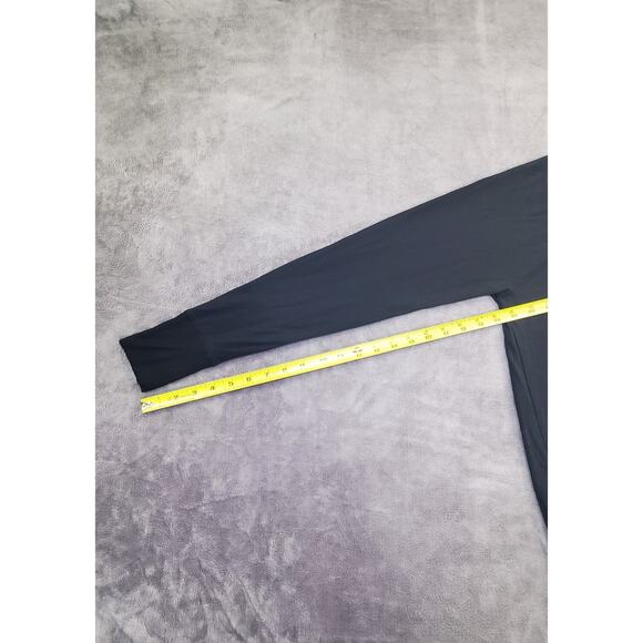 Athleta Sz M Criss Cross Sweatshirt Black Modal Pullover Sweater Winter C4-62 - Picture 4 of 8